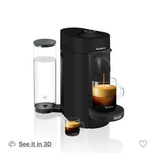 VertuoPlus Nespresso Matte Black Coffee Maker